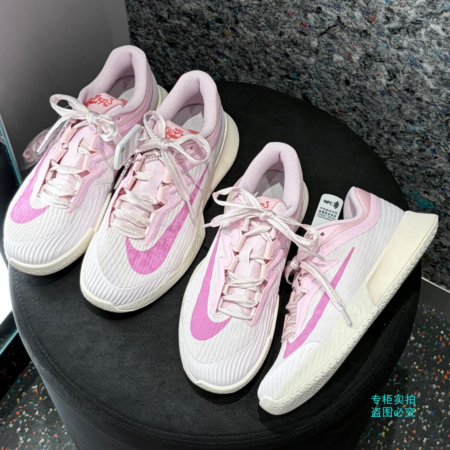 Nike耐克网球鞋女鞋粉色VAPOR PRO 3轻便透气运动鞋女HV1376-601