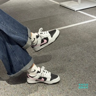 Nike耐克26年夏季女子DUNK LOW拼色复古运动休闲鞋板鞋IB8510-100