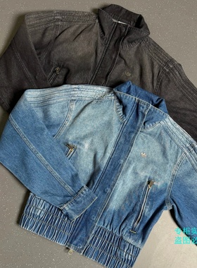 adidas三叶草拉链全开襟配高领26款女子牛仔夹克外套KD3918KE1072