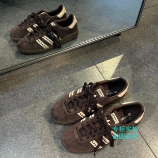 Adidas三叶草25秋季女子复古翻毛皮低帮运动休闲鞋JS3971 JS3967