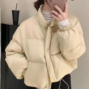 2023新款羽绒服韩版宽松冬季加厚女短款小个子女生面包服学生外套