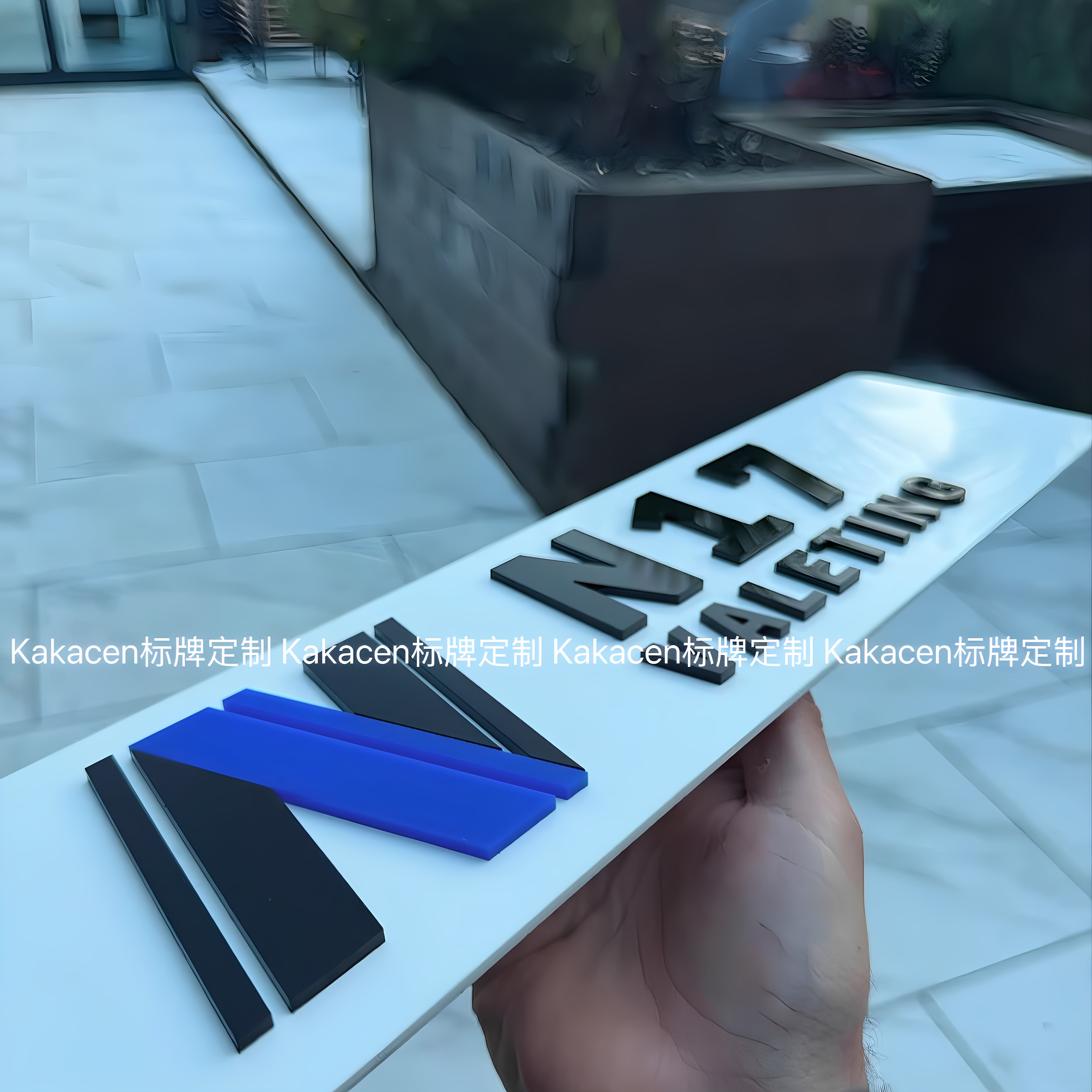 3D立体字亚克力标牌汽车广告牌装饰牌高档质感品牌定制耐用吸睛