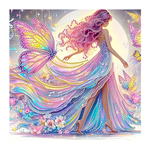 新款ins风公主钻石画卡通儿童手工制作diy益智送孩子礼物简单客厅