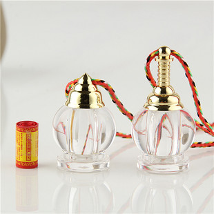 结缘透明嘎乌盒楞严咒吊坠舍利塔小瓶子挂件空心可打开朱砂甘露丸