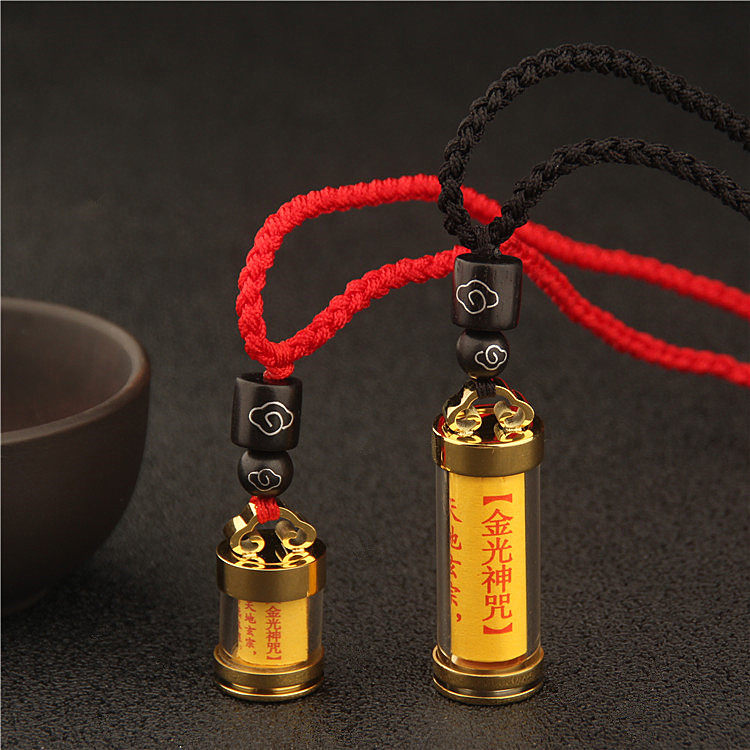小瓶子可打开金光神咒项链吊坠男
