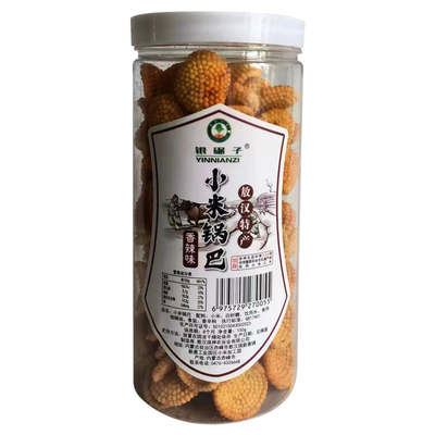 银碾子敖汉小米锅巴装内蒙特产原味香辣味休闲零食小米酥150克桶