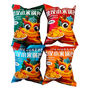 敖汉小米锅巴孟克河原味小米混合味袋装休闲食品零食牛肉味100g