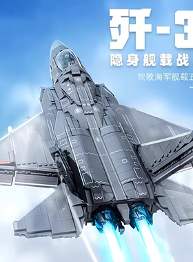 2025新款歼35战斗20飞机积木拼装玩具6岁8男孩子10儿童暑假礼品物