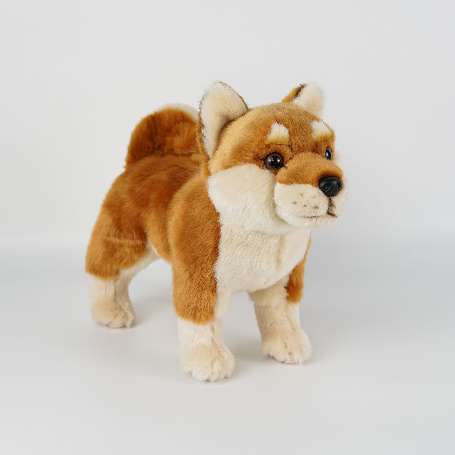 秋田犬公仔仿真动物小狗毛绒玩偶摆件柴犬布娃娃儿童陪伴生日礼物