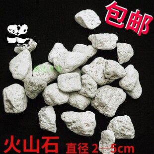 鱼缸过滤材料白色火山岩过滤石浮石鱼池过滤 轻石 浮石 火山石