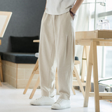 K640^风亚麻裤男休闲裤宽松长裤复古风棉麻裤子大货，男装休闲裤，钱塘777(原3023)