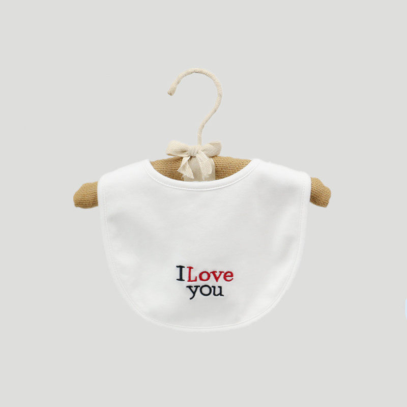 玛博 新生儿纯棉双层口水巾宝宝围嘴加大婴儿口水兜柔软两件包邮