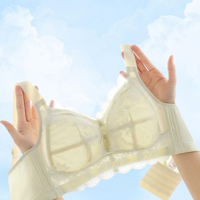 内衣胸大显小超薄款透气全罩杯防下垂收副乳聚拢女士大码文胸罩夏