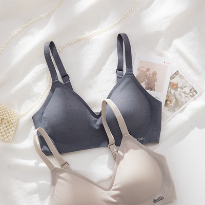 内衣女小胸聚拢3D果冻条薄款大胸显小无钢圈2025年新款爆款文胸罩