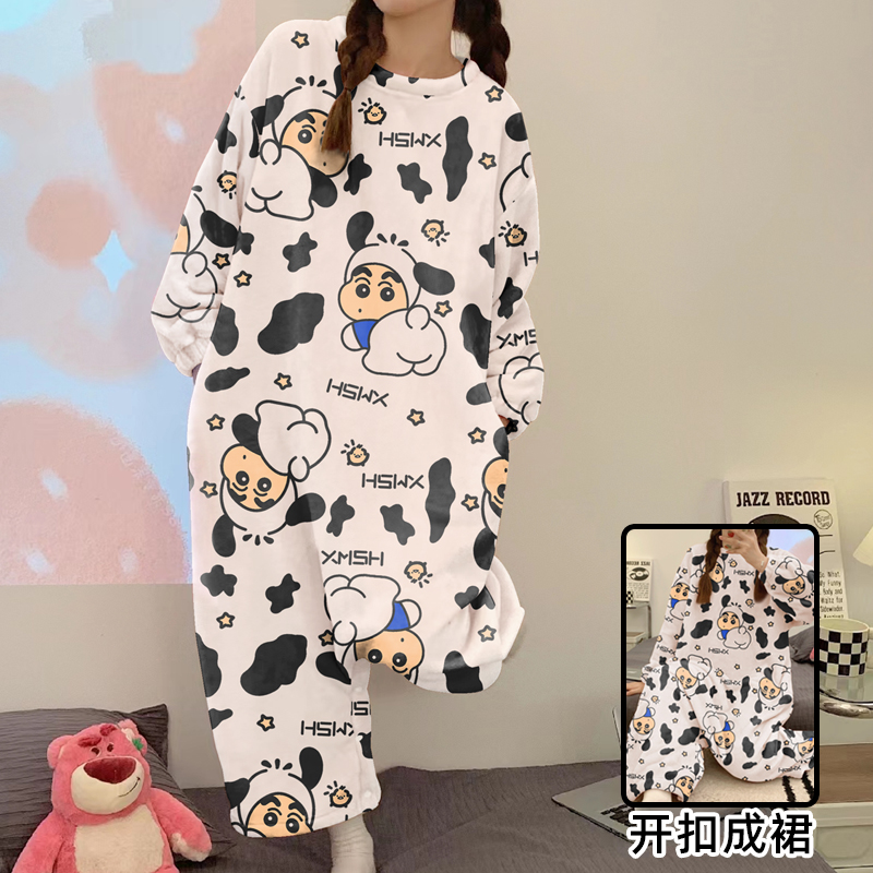 2023年冬季加厚保暖家居服睡衣