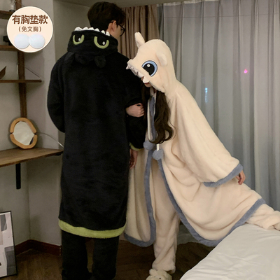 浴袍睡衣女款冬季睡袍加厚珊瑚绒