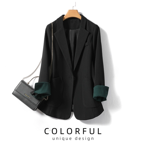 Короткий весенний пиджак классического кроя для отдыха, по фигуре, подходит для подростков, яркий броский стиль