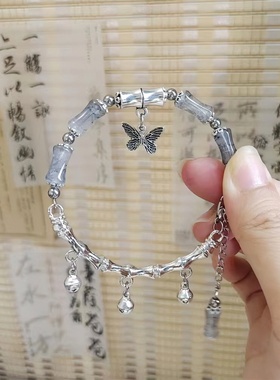 新中式蝴蝶串珠手链ins小众