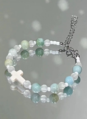 手链星星十字百搭女闺蜜手串情侣