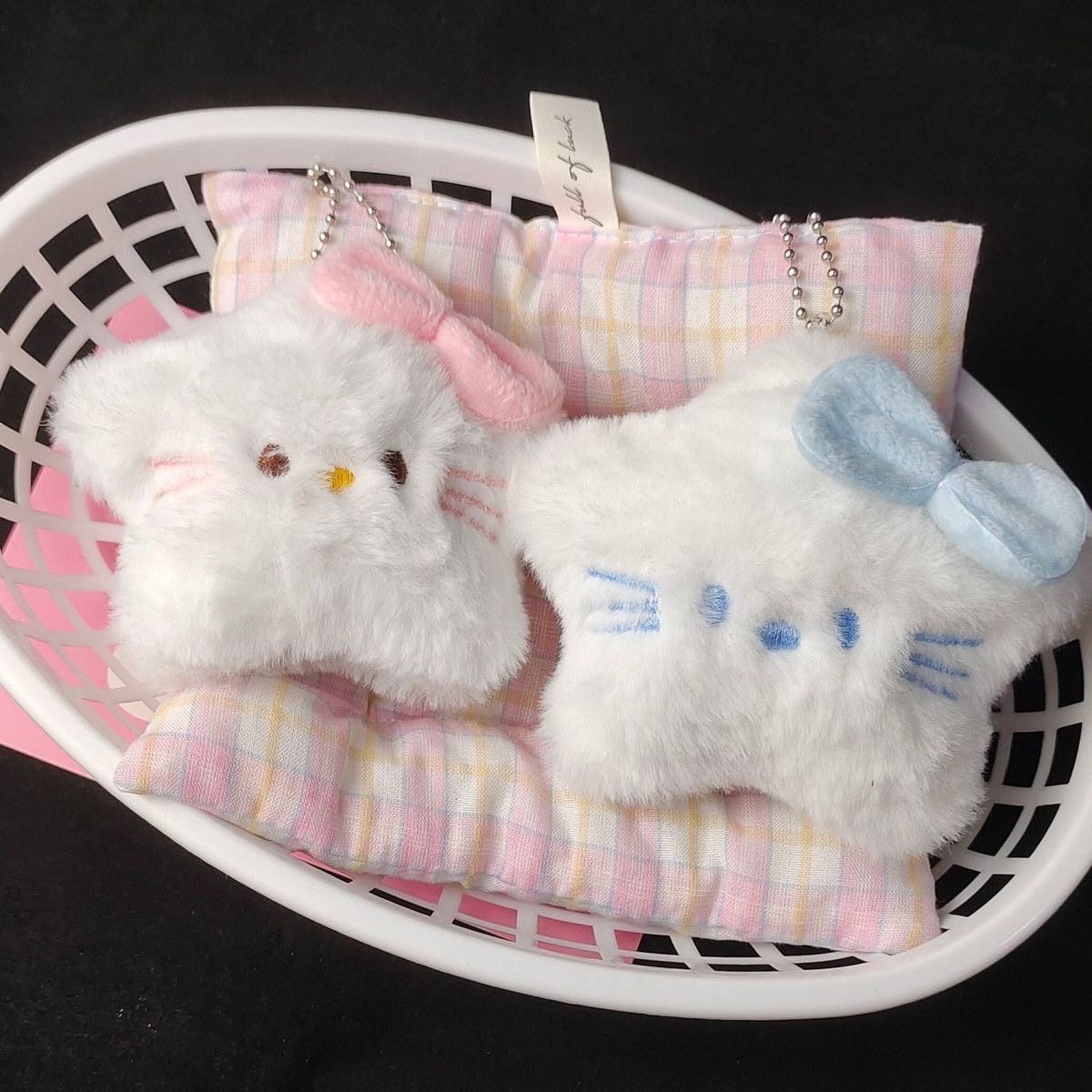 星星KT猫钥匙扣毛绒少女挂件钥匙珠链学生闺蜜礼品五角星ins风