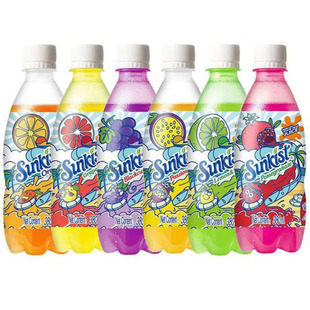 屈臣氏新奇士橙汁汽水500ml/15瓶 粉红西柚乳酸味 白桃乳酸味整箱