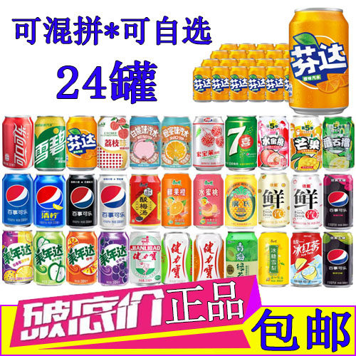 芬达饮料330ml/24罐整箱