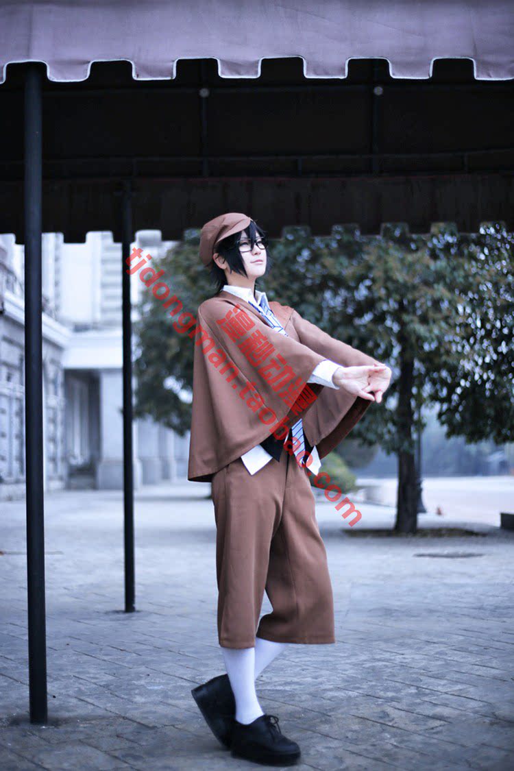 文豪野犬 江户川乱步 cosplay定做 承接各种动漫服装假发定制