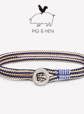 正品pig hen手绳编织手链潮情侣款手绳男手绳女沙滩双圈肖战同款