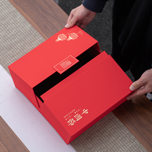 高档礼品包装盒燕窝虫草盒定制管装瓶装圆托金边八角盒陶瓷罐定制