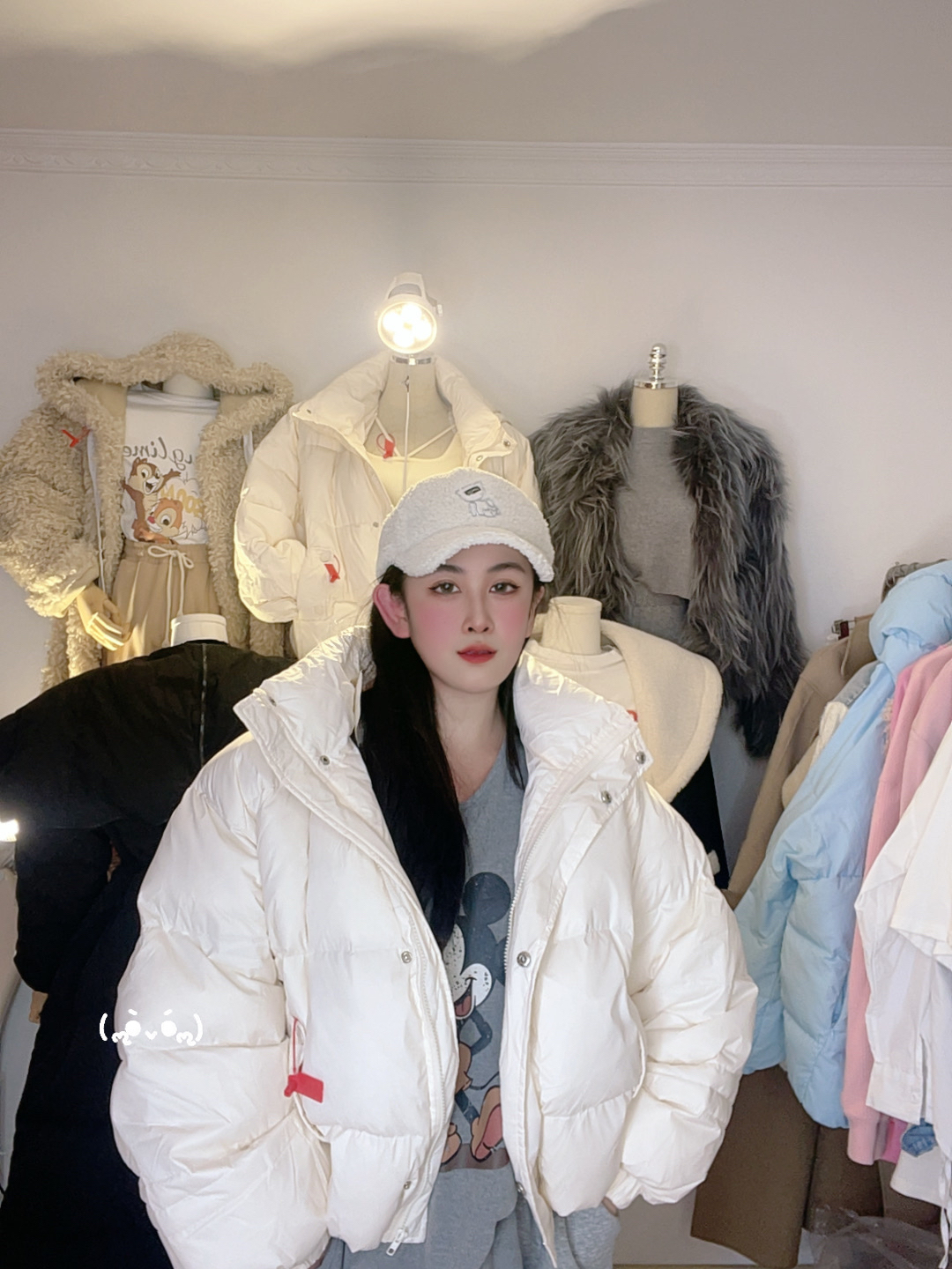 2025冬新款韩国东大门减龄90白鸭绒面包学生羽绒服短款厚实2