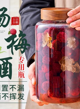 泡酒玻璃瓶专用酒瓶杨梅酒空瓶青梅果酒10斤装酒坛密封罐酒罐容器