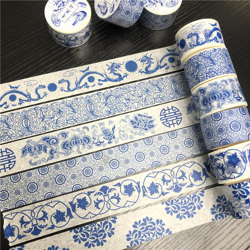 青花瓷图案墙贴价格 青花瓷图案墙贴图片 星期三