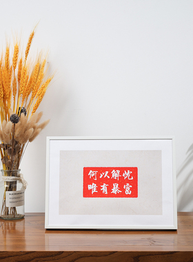 MJ-168龙慧定制尺寸海报框相框铝合金画框A4摆台挂墙A3框架大红色