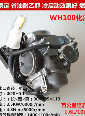 WH100T-A-H-F/公主100/GCC/喜悦/优悦//化油器/摩托车化油器