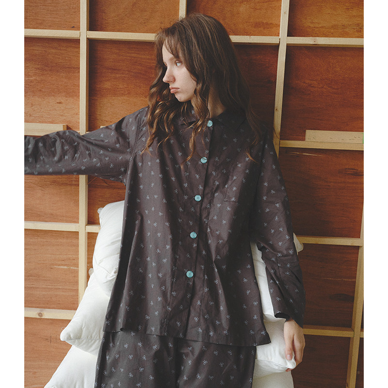 馍馍|蝴蝶结亲肤60高支纯棉长袖长裤空调房睡衣女休闲家居服套装,女士内衣/男士内衣/家居服,睡衣/家居服套装,淘宝优惠券,粉丝福利购,淘宝优惠卷