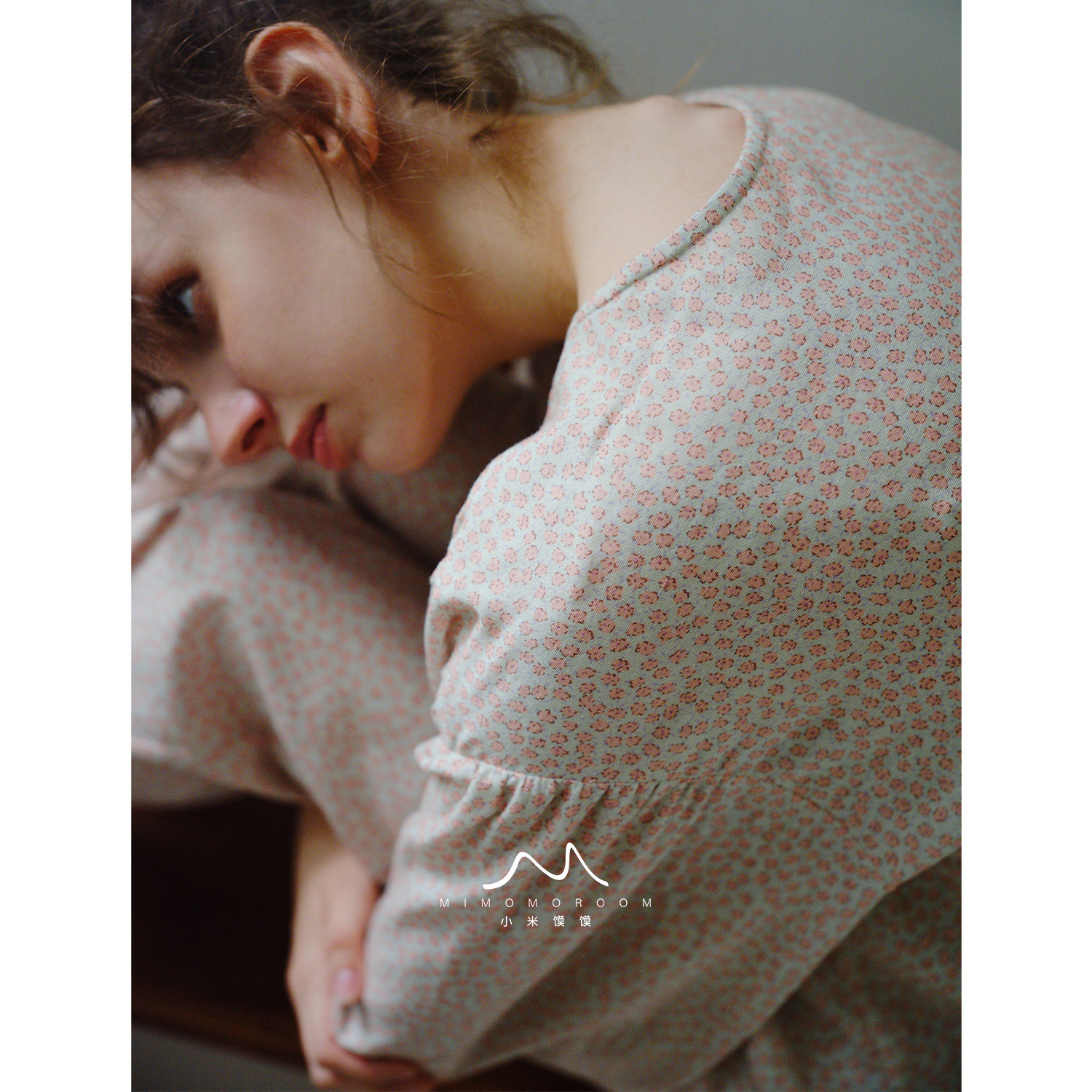 花影漫.纯棉双层纱法式蕾丝碎花长袖长裤睡衣家居服女春季2026新