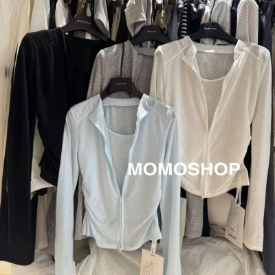MOMOSHOP-26年夏上新设计感立领假两件时尚小衫9879