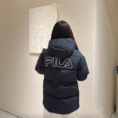 斐乐FILA男女款短款冬季时尚经典百搭运动连帽保暖舒适鸭绒羽绒服