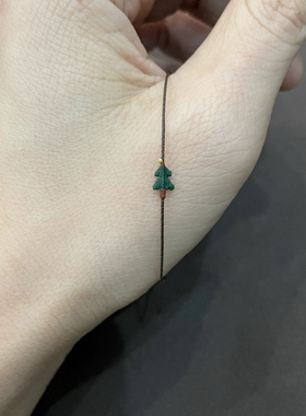 极细迷你微缩系列编织圣诞树手绳