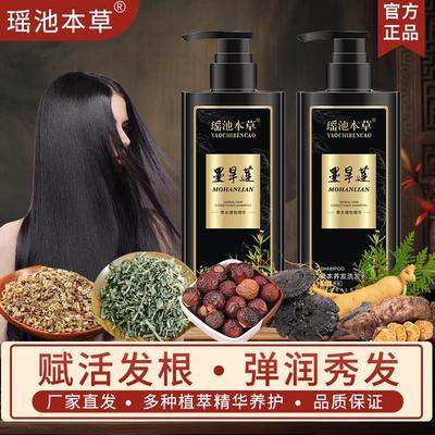 正品墨旱莲洗发水瑶池本草多种植萃精华深度养护发根改善白发