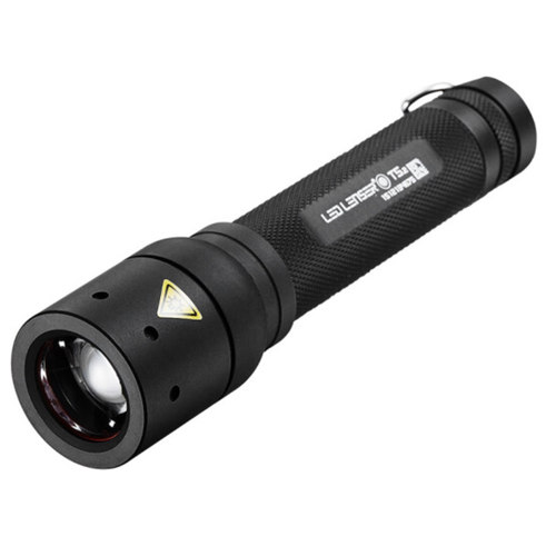 LED LENSER莱德雷神T5.2强光远射可变焦户外探照灯防水应急手电筒