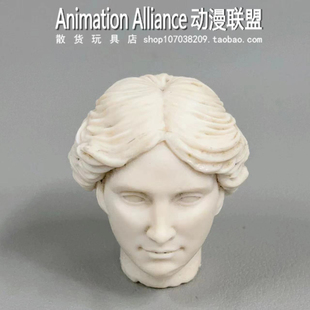 正版散货   白膜头雕配件 男女兵人关节可动人偶头雕 DIY