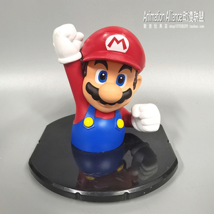 正版散货 超级马里奥底座款大号公仔 人偶玩具手办模型 电影周边