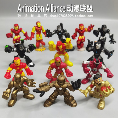 多种造型Q版钢铁侠手办人偶公仔