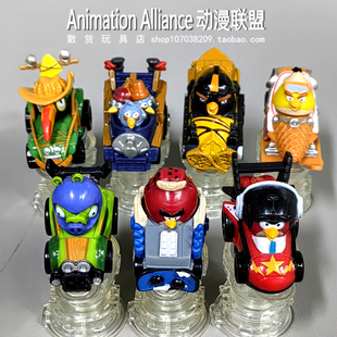 全新掌上经典游戏小模型愤怒的小鸟大战赛车战车玩具公仔盒装礼物