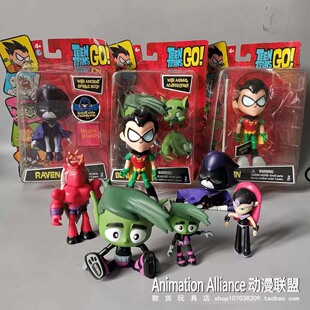 正版散货少年泰坦出击 Teen Go 乌鸦罗宾 潮玩手办模型现货