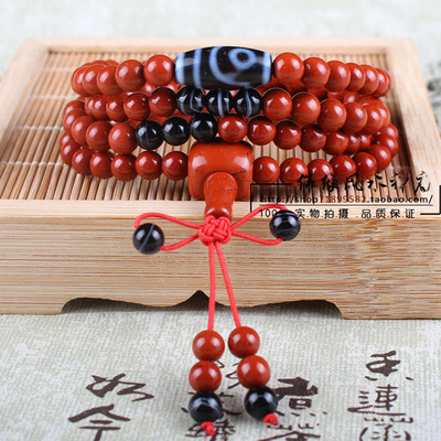 影子石108颗配天珠男士饰品