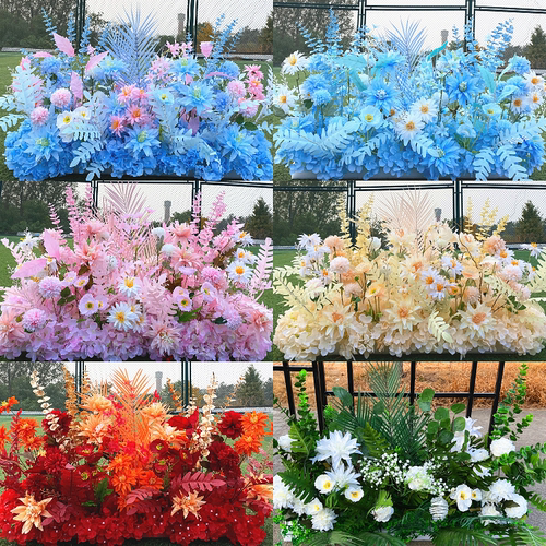 婚庆婚礼地排花仿真花假花装饰