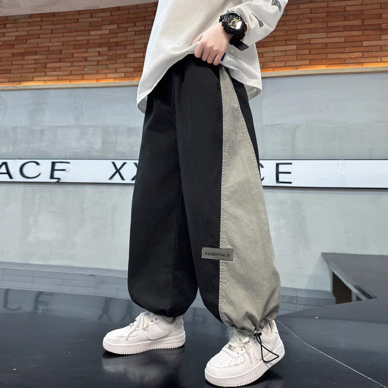 男童春季薄款裤子2026新款中大童春夏季长裤儿童韩版洋气休闲裤潮