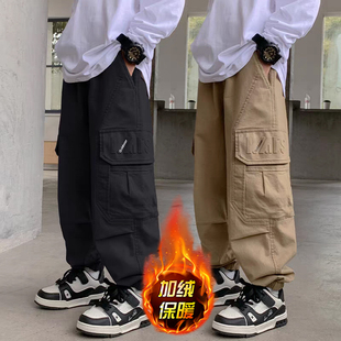 2025新款 子加绒工装 男孩冬季 痞帅休闲裤 潮 男童秋冬款 儿童冬装 裤